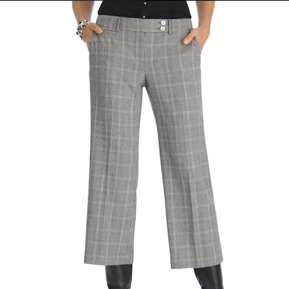 White House Black Market crop flare pant size 8
